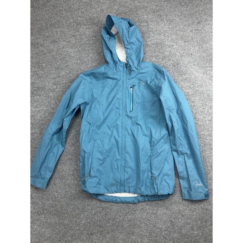 Paradox Jacket Womens Small Blue Hooded Full Zip Windbreaker Midnight Sun Ranch